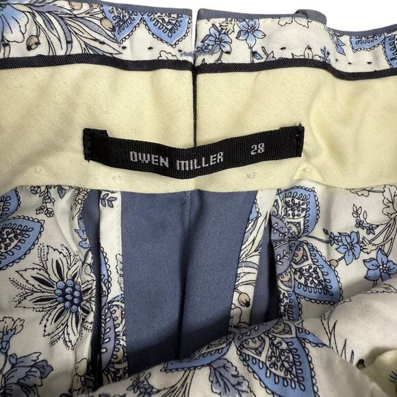 Saks Fifth Ave Owen Miller  Chino Pants Men's 28 Cotton Blue Trousers Italy - Picture 8 of 11